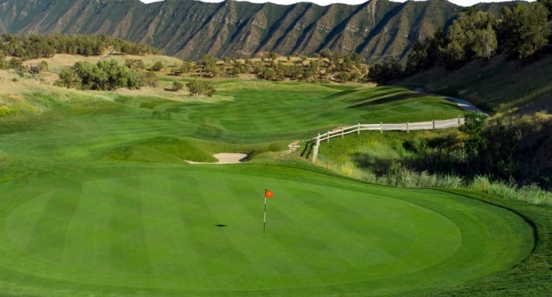 Lakota Golf Club New Castle CO Green