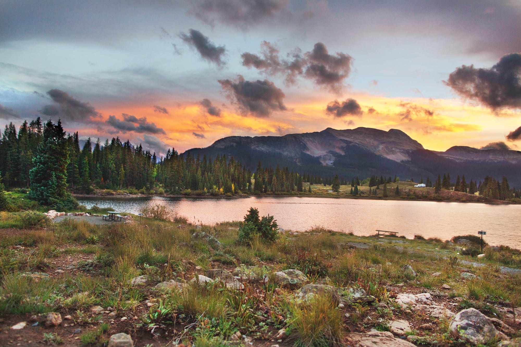 Molas Lake Silverton Colorado Sunset