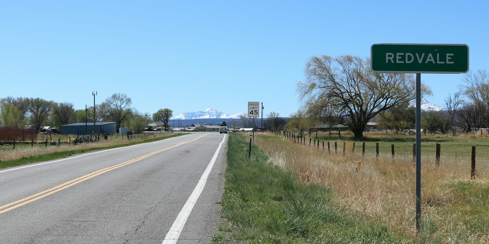 Redvale Colorado Highway 145 Sign