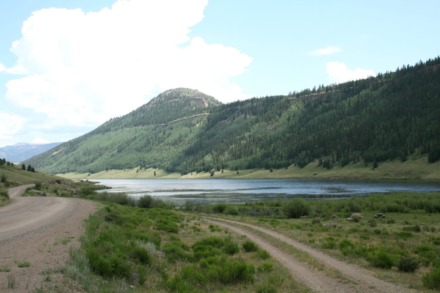Camping near Creede, Colorado along the Silver Thread Byway