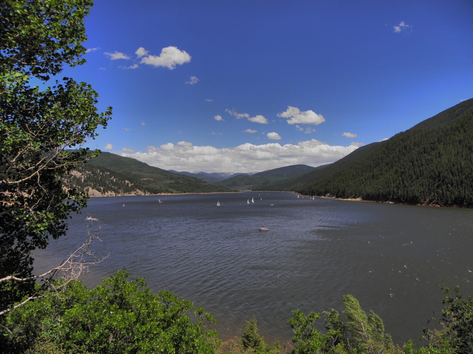 Ruedi Reservoir Sailboats Basalt CO