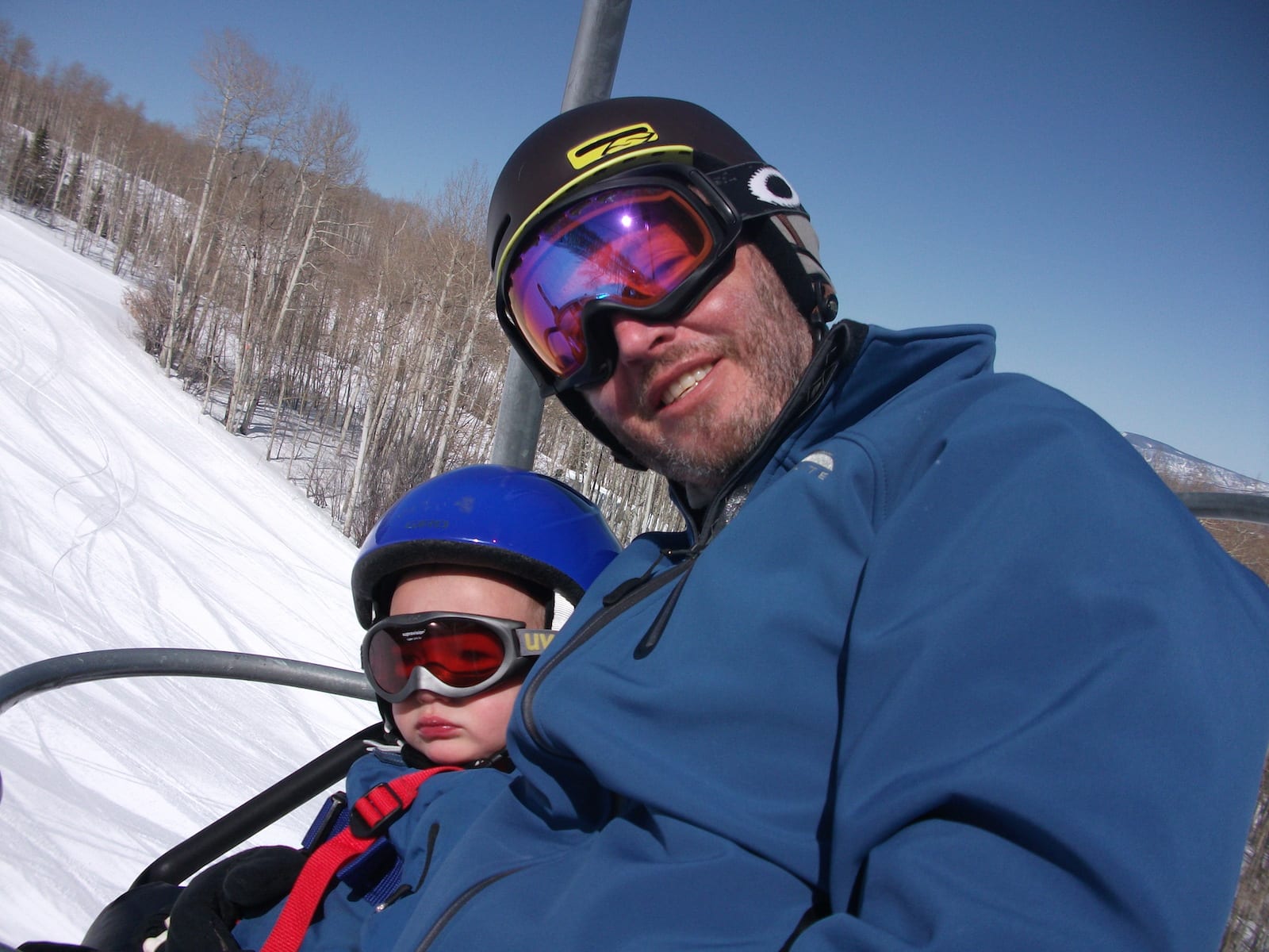 Ski Slang Gaper Gap on Chairlift