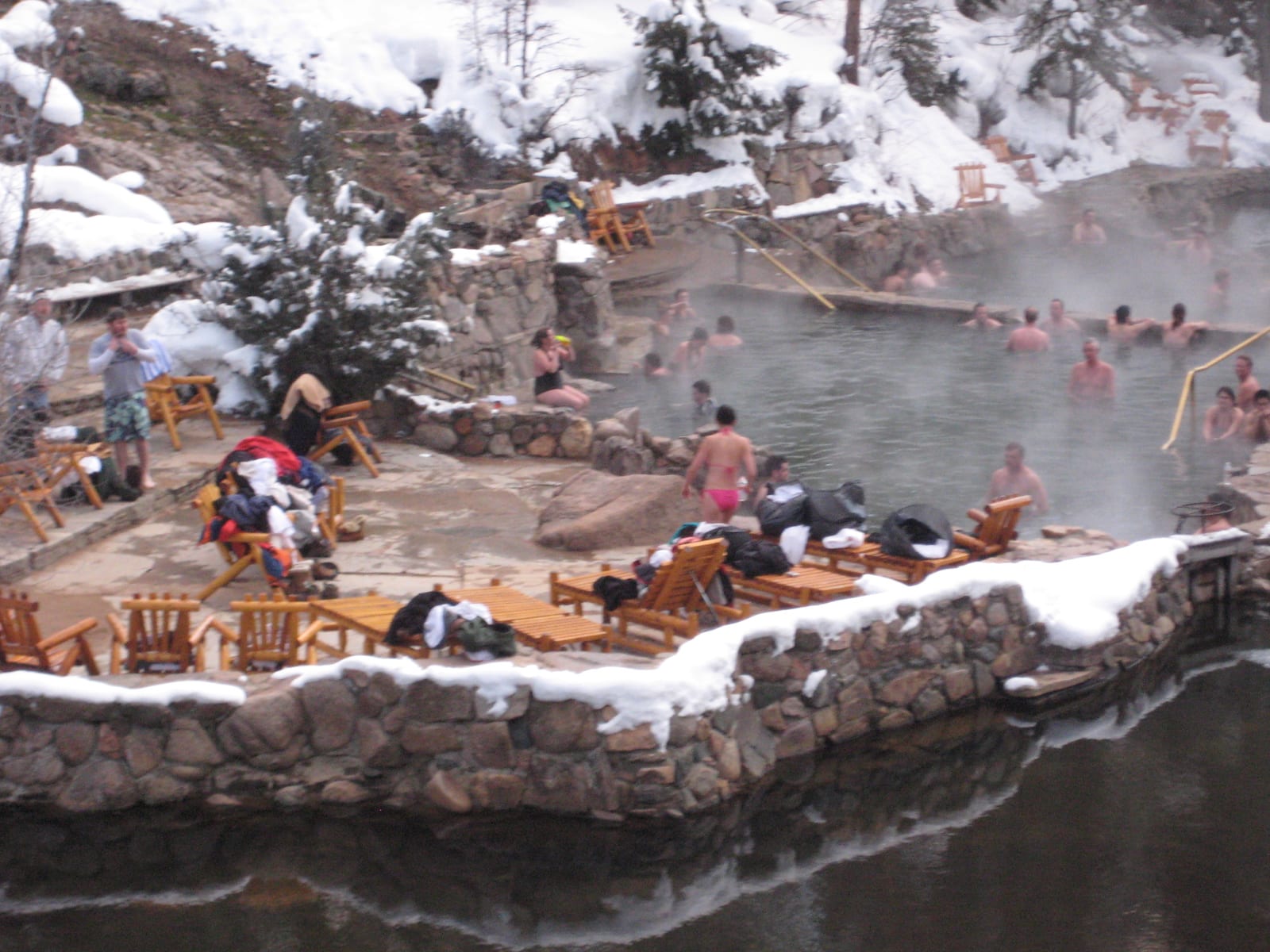 Strawberry Park Hot Springs Wintertime Steamboat Springs