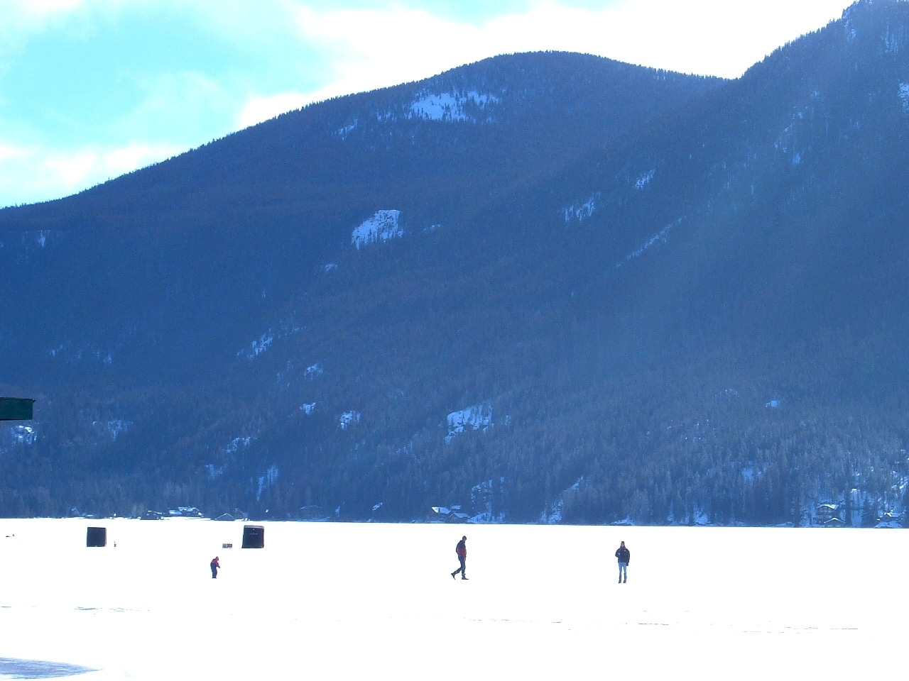 Grand Lake frozen over, CO
