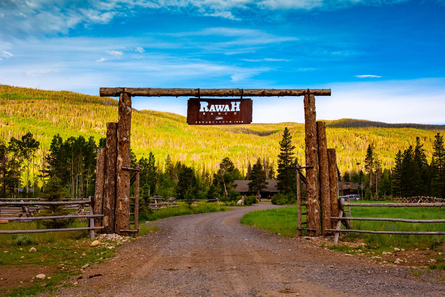 Image of the entrance at Rawah Ranch, CO