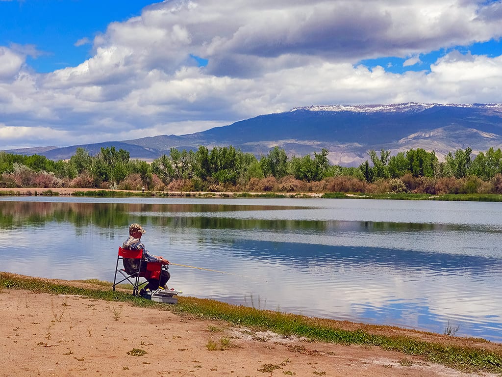 Fishing the Confluence Park Lake Delta CO