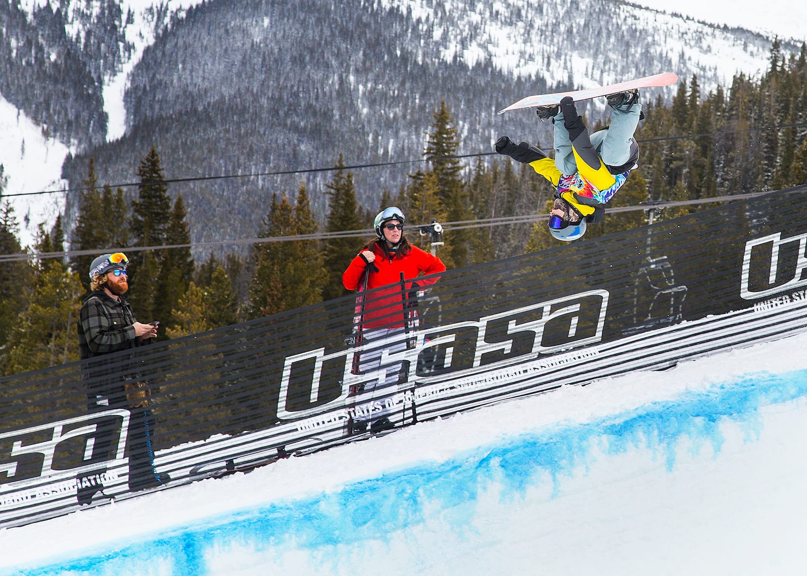 Copper Mountain Snowboarder Halfpipe