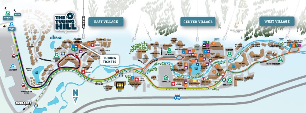 Copper Mountain Tubing Hill Map