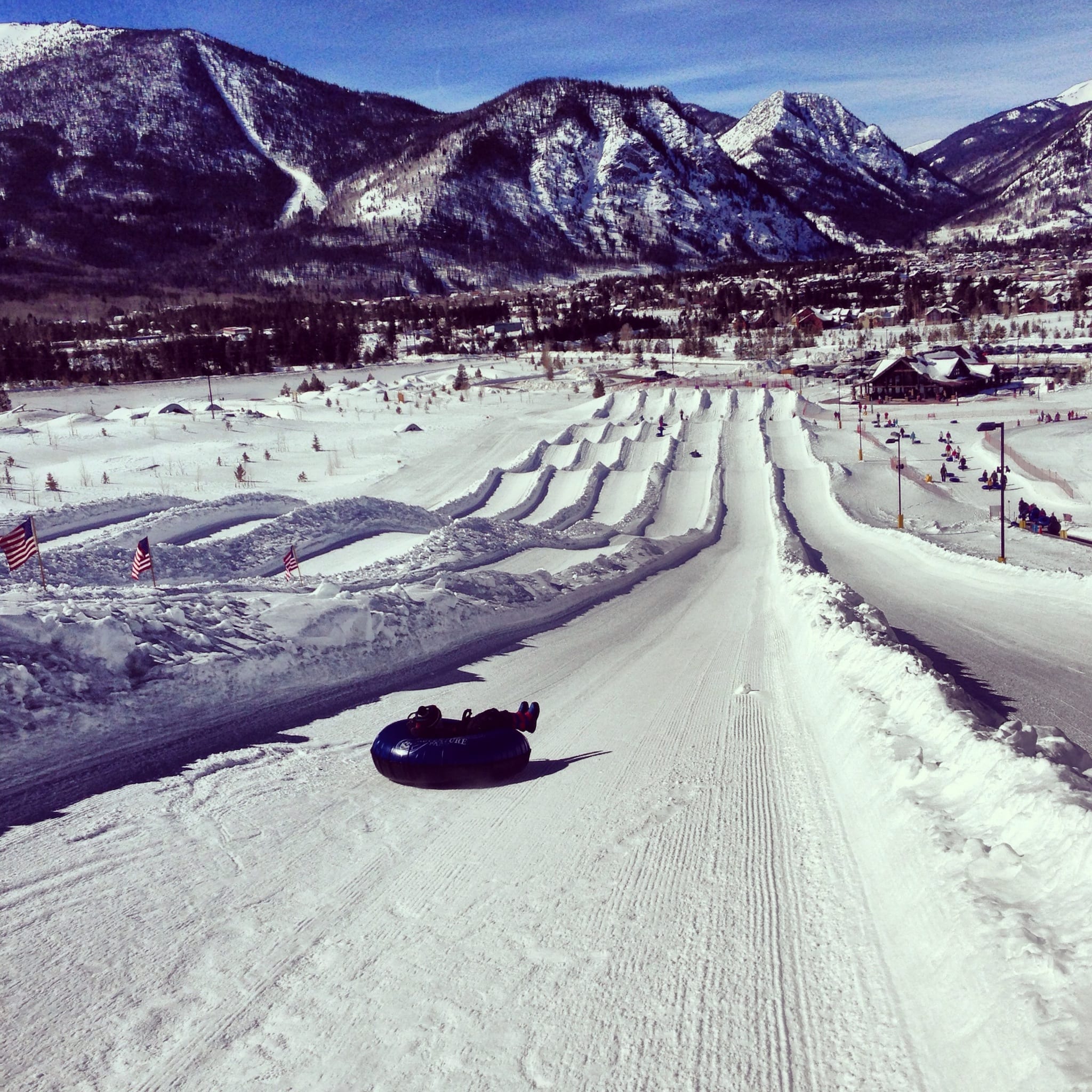 Frisco Snow Tubing Hill Colorado