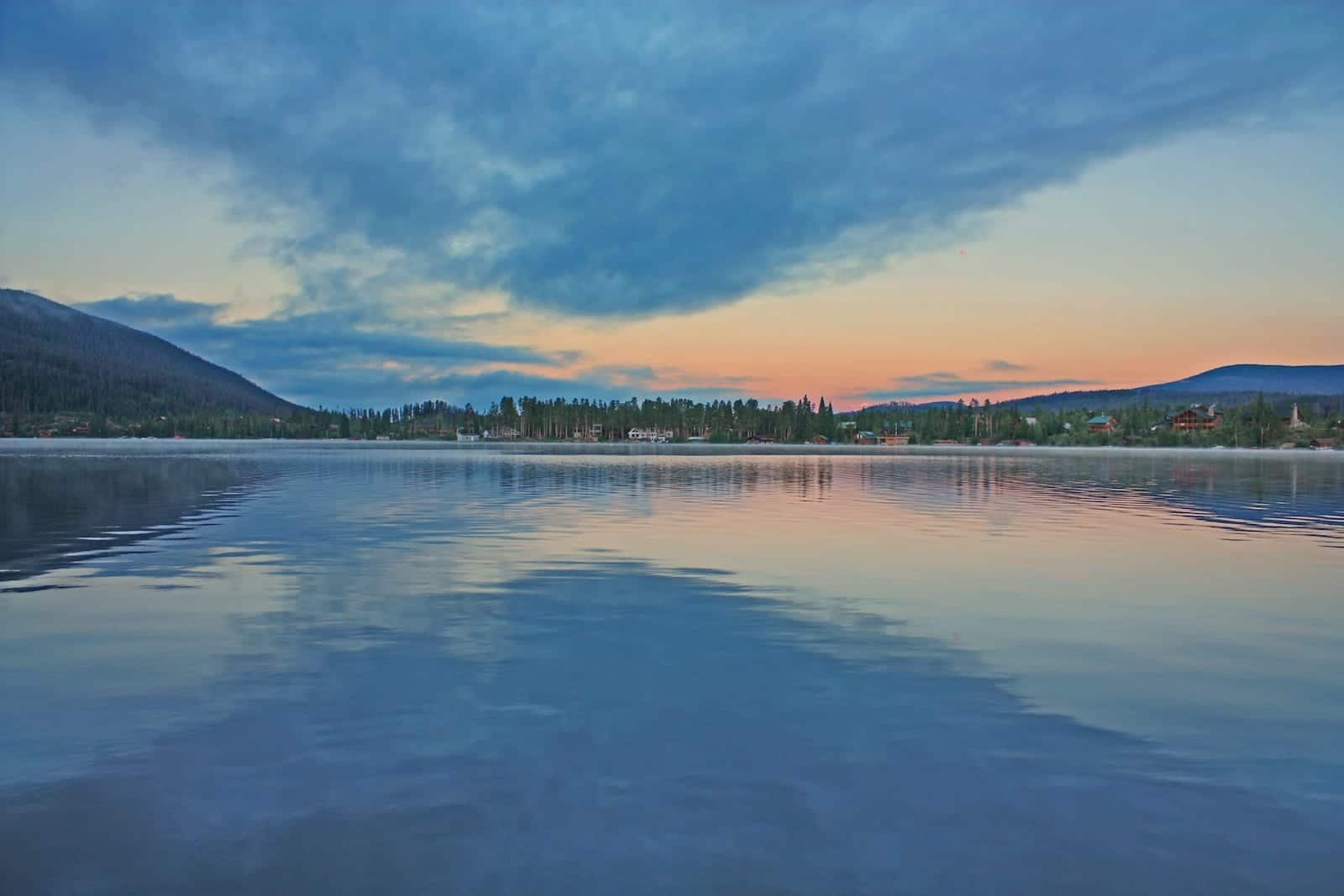 Grand Lake Colorado Dawn Sky