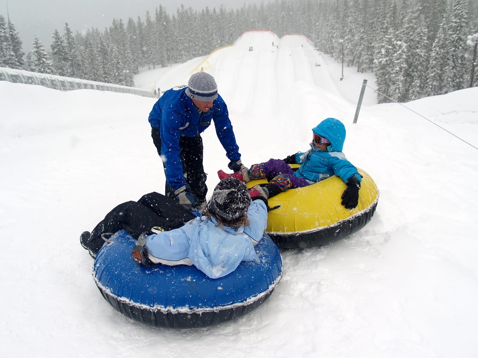 Keystone Resort Snow Tubing Hill at Top