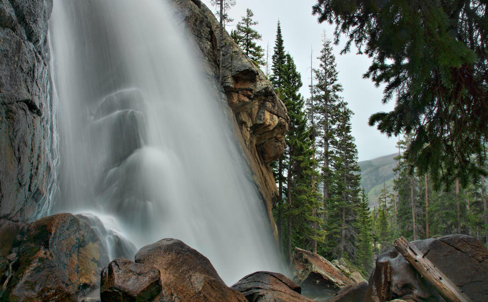 Ouzel Falls RMNP Colorado Wet Spring Day