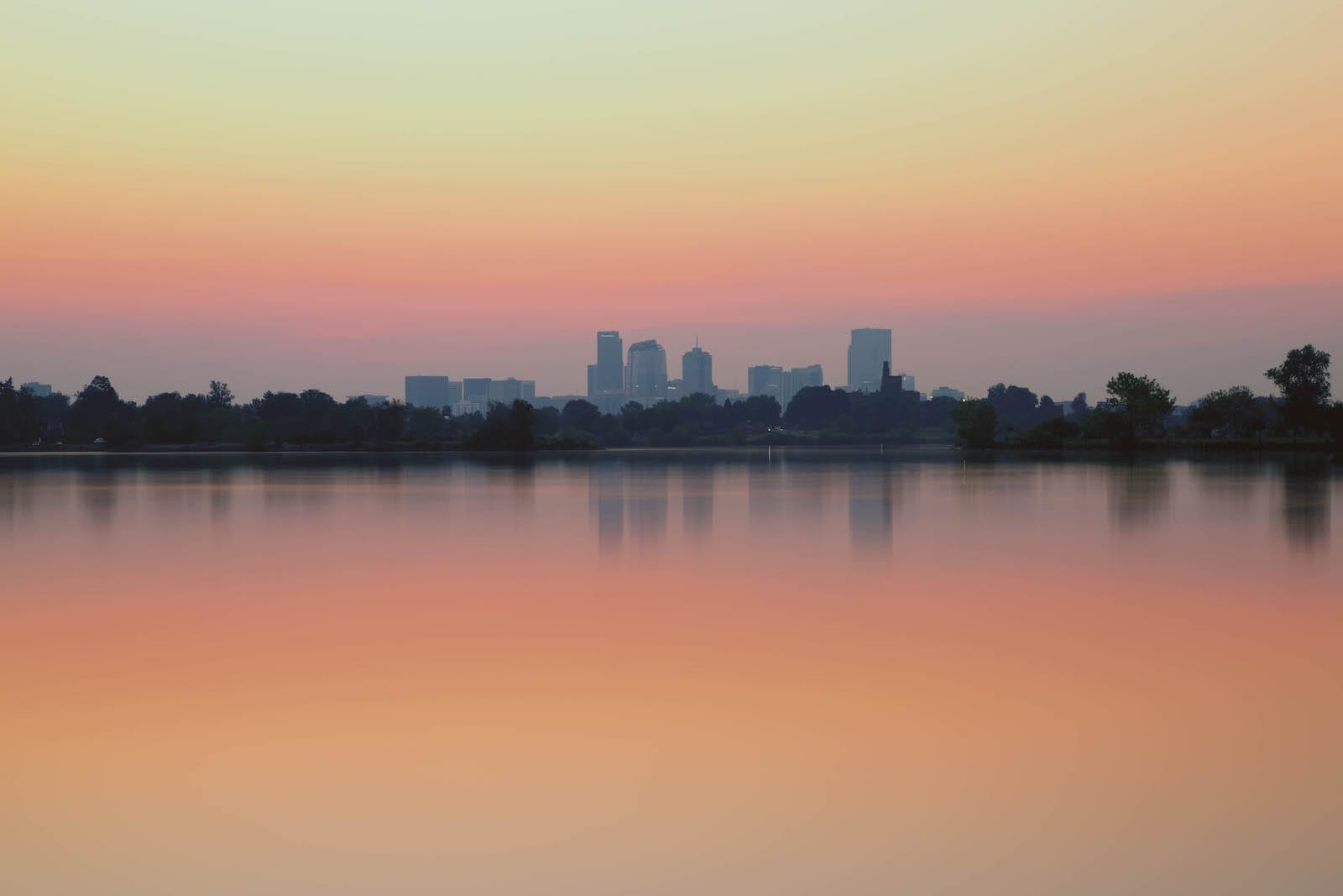 Sloan's Lake Sunrise Denver CO