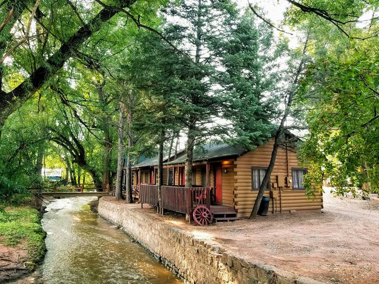 image of timber lodge cabins