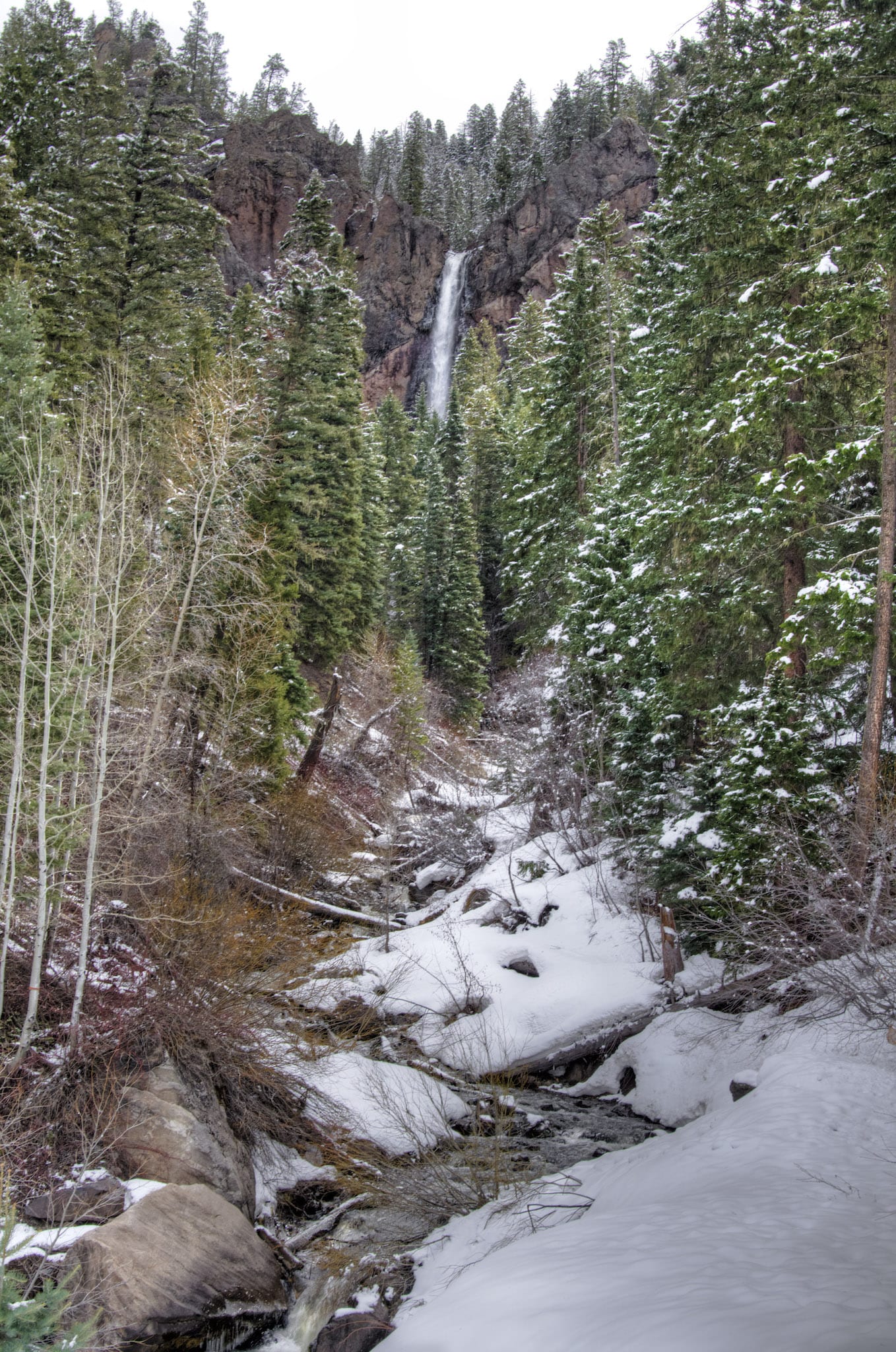 Treasure Falls Pagosa Springs CO Snow