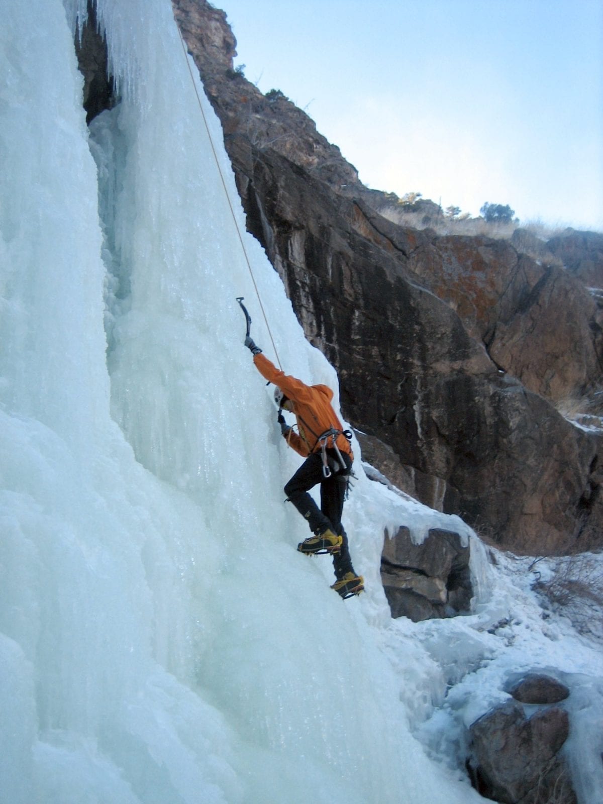 Ice Climbing in Clear Creek Canyon