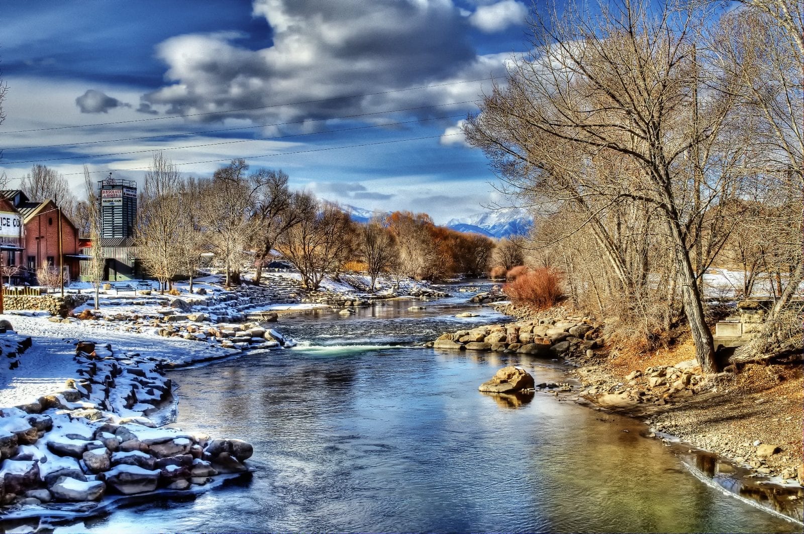 Image of the Arkansas River passing through Salida, Colorado