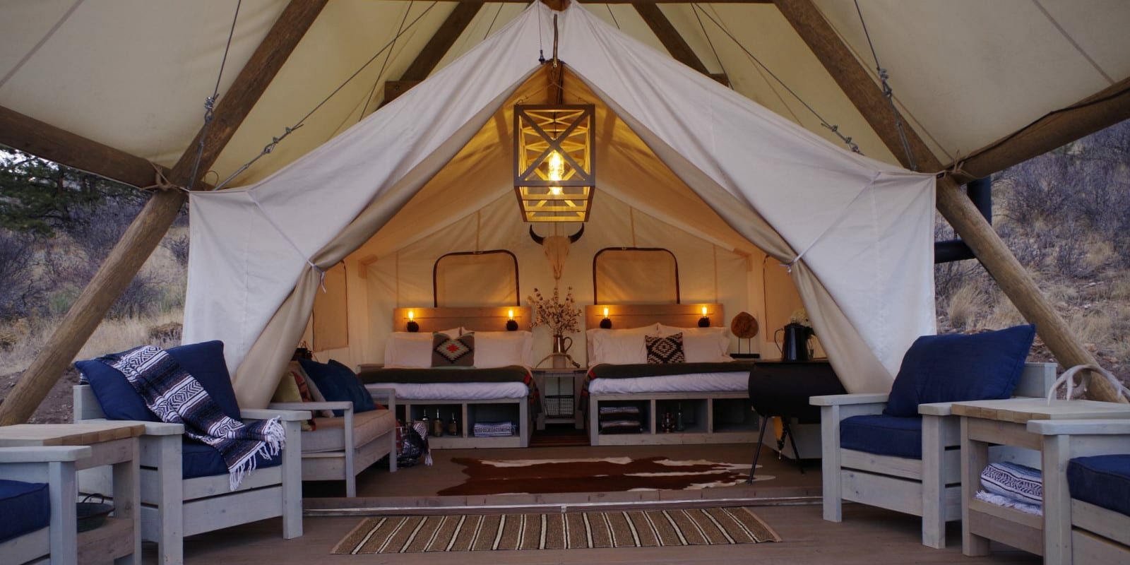 Image of one of the tents at Black Tree Resort in Colorado