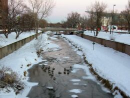 Image of Cherry Creek flowing through Denver in Colorado