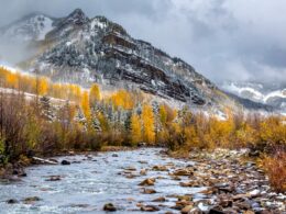 Image of the Dolores River in Colorado during winter