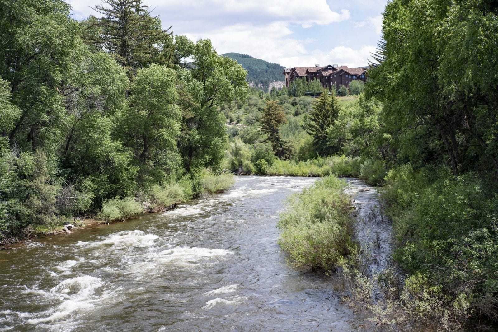 Image of the Eagle River in the Spring in Colorado