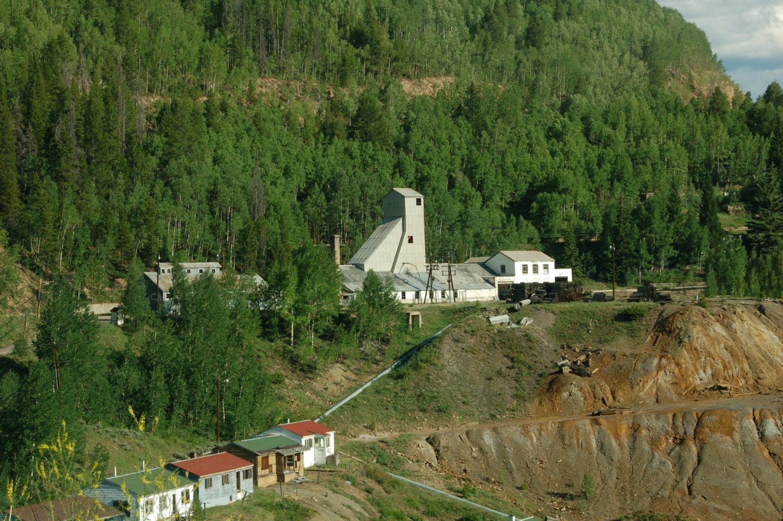 Image of the abandoned eagle mine in the ghost town of gilman, colorado