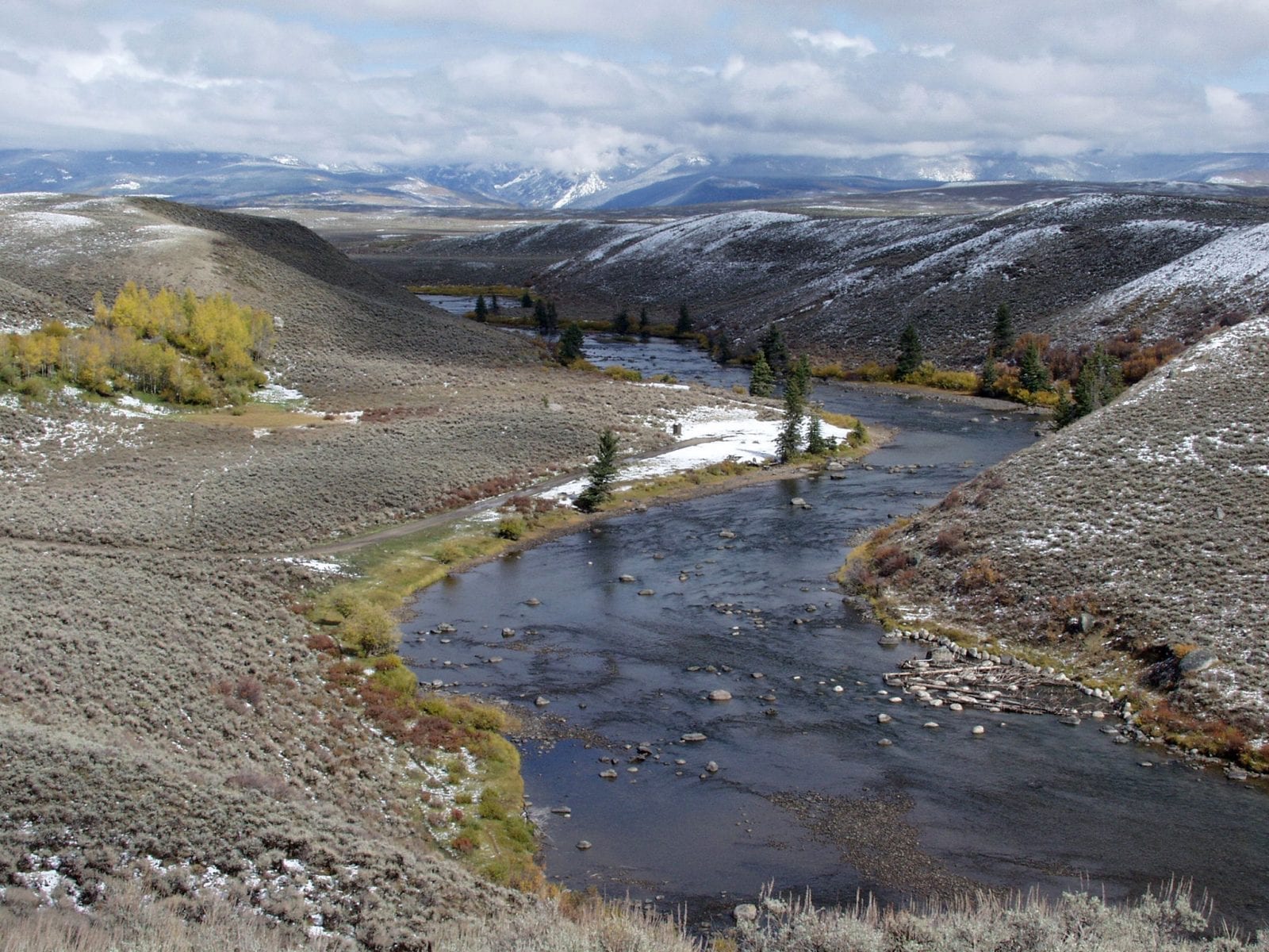 Image of the Green River in Warren Bridge Recreation Area in Wyoming