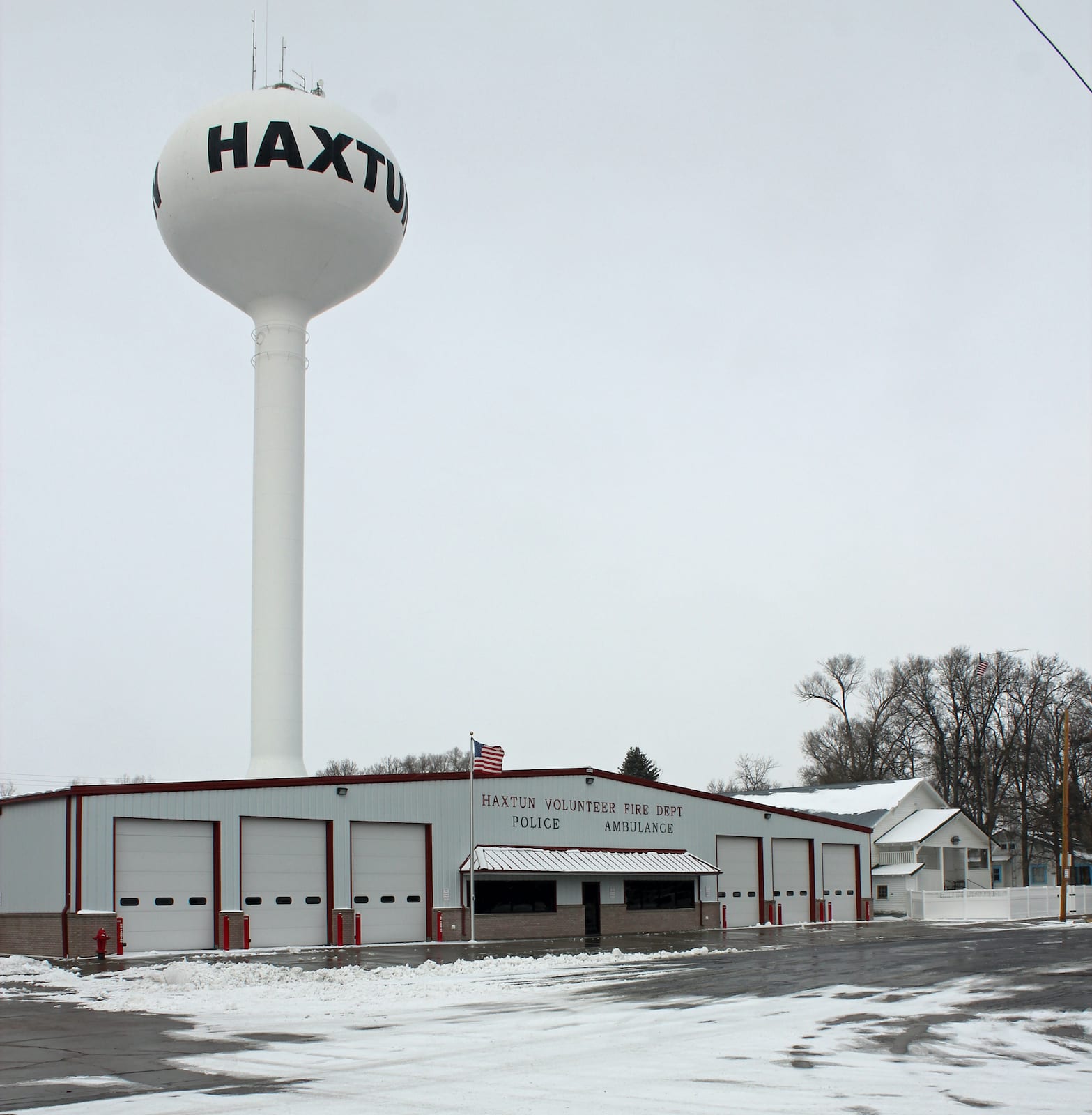 Haxtun Colorado Water Tower and Fire Station