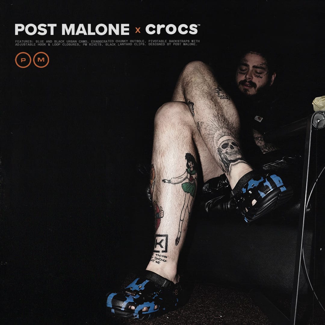 Image of the post malone x crocs collaboration