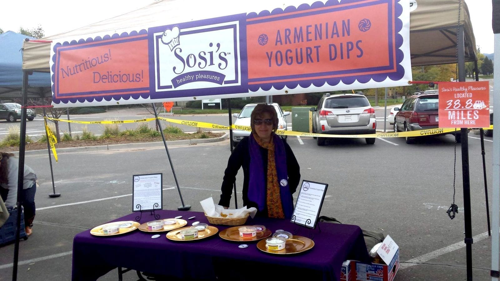 Image of Sosi's Healthy Pleasures food stand in Colorado