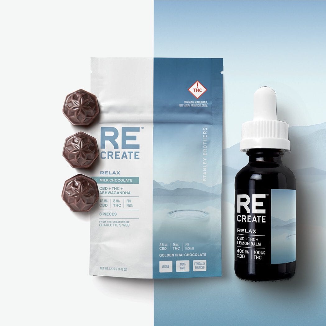 Image of the ReCreate Cannabis chocolates and oil