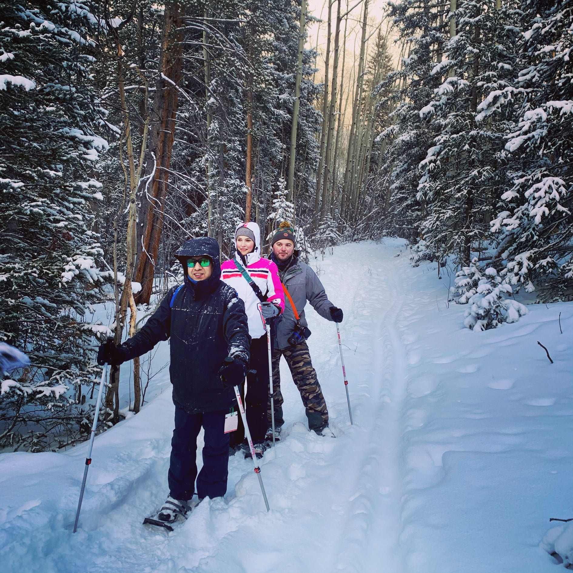 image of snowshoeing