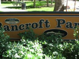 Image of the sign for the Bancroft Park in Colorado Springs, Colorado