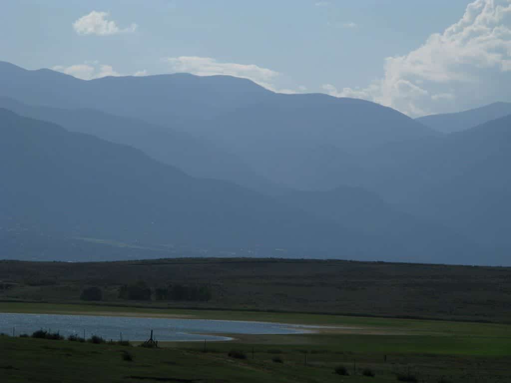 Image of the area around the Big Johnson Reservoir in the Bluestem Prairie Open Space