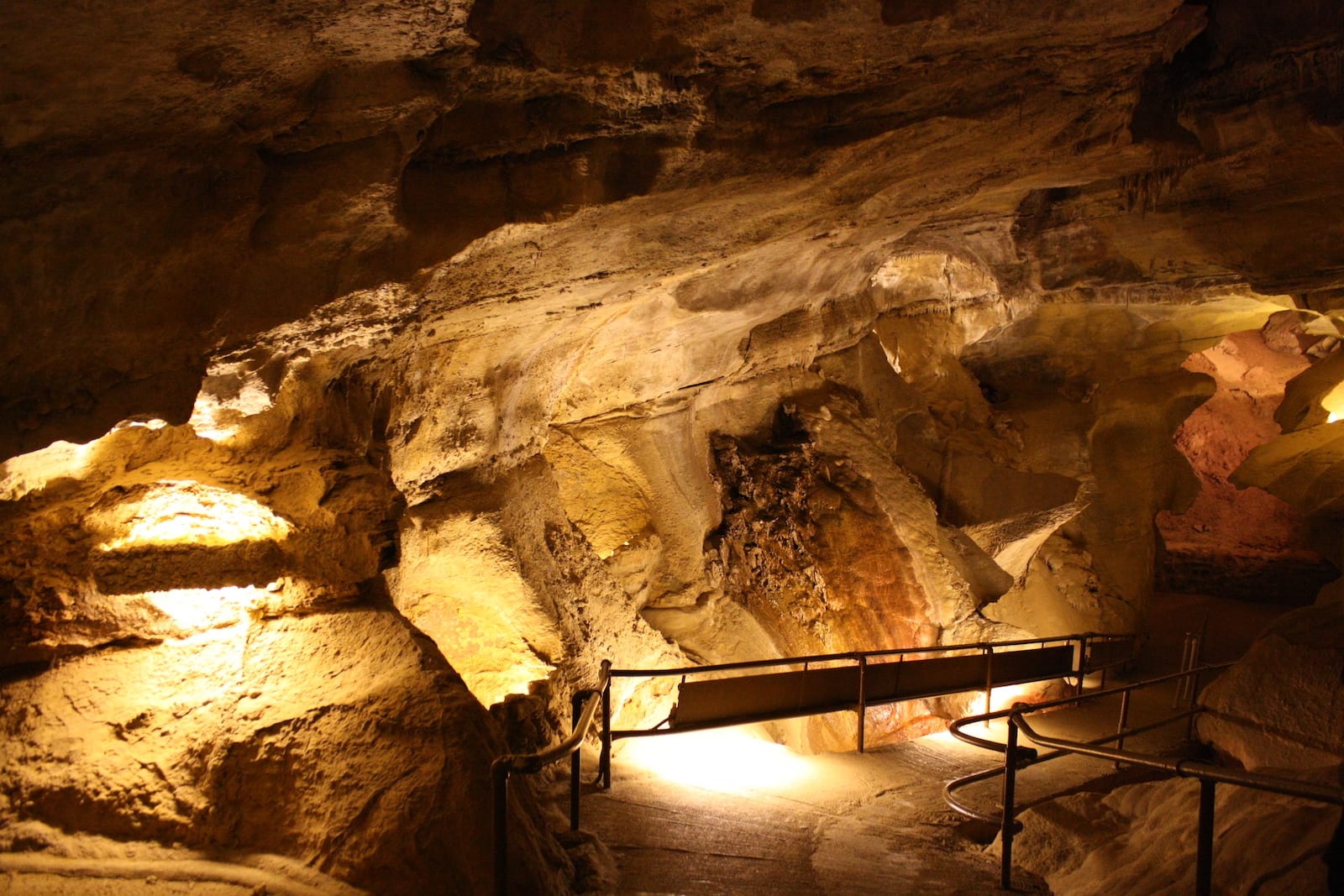 Inside Cave of the Winds Colorado