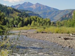 Image of the Crystal River flowing through mountains in Colorado