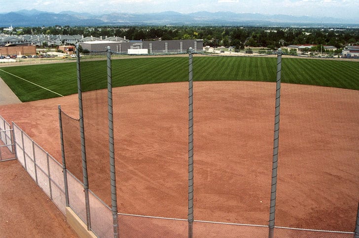 Image of the baseball diamond at the David A Lorenz Regional Park in Highlands Ranch, Colorado