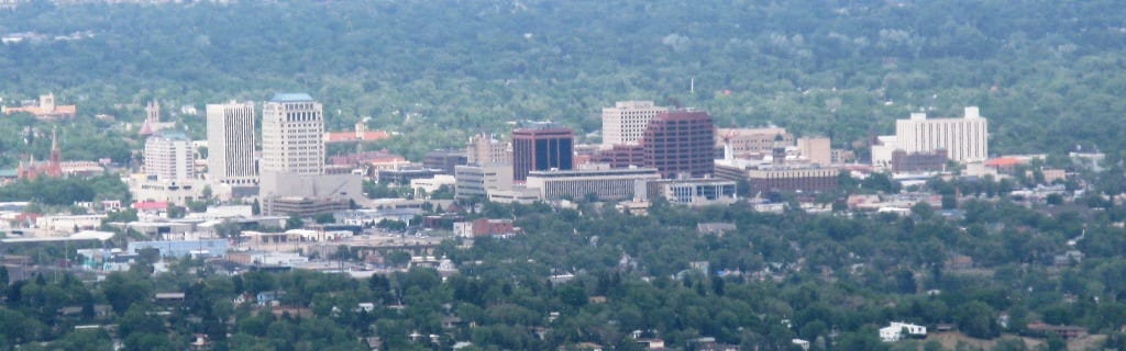 Cakrawala Pusat Kota Colorado Springs