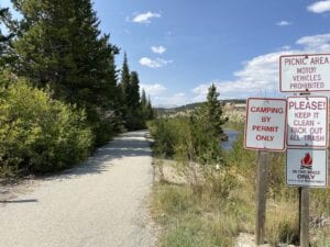 Fairplay Beach Hiking Trail Signs