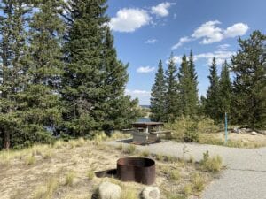 Lakeside camping by Fairplay Beach