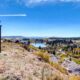 Image of the Fairplay Beach in the distance within the town of Fairplay, Colorado