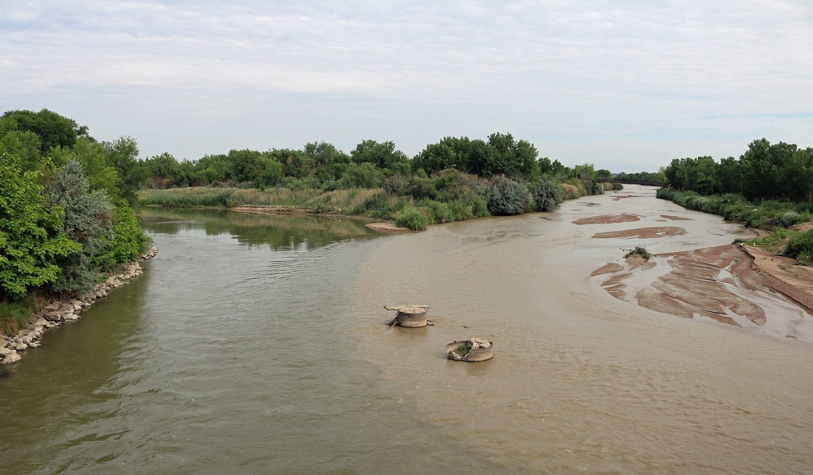 Image of the confluence of the Fountain Creek and Arkansas River