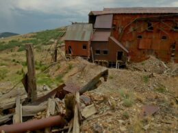 haunted abandoned mines Image of a mine house decaying in Goldfield, Colorado, a ghost town