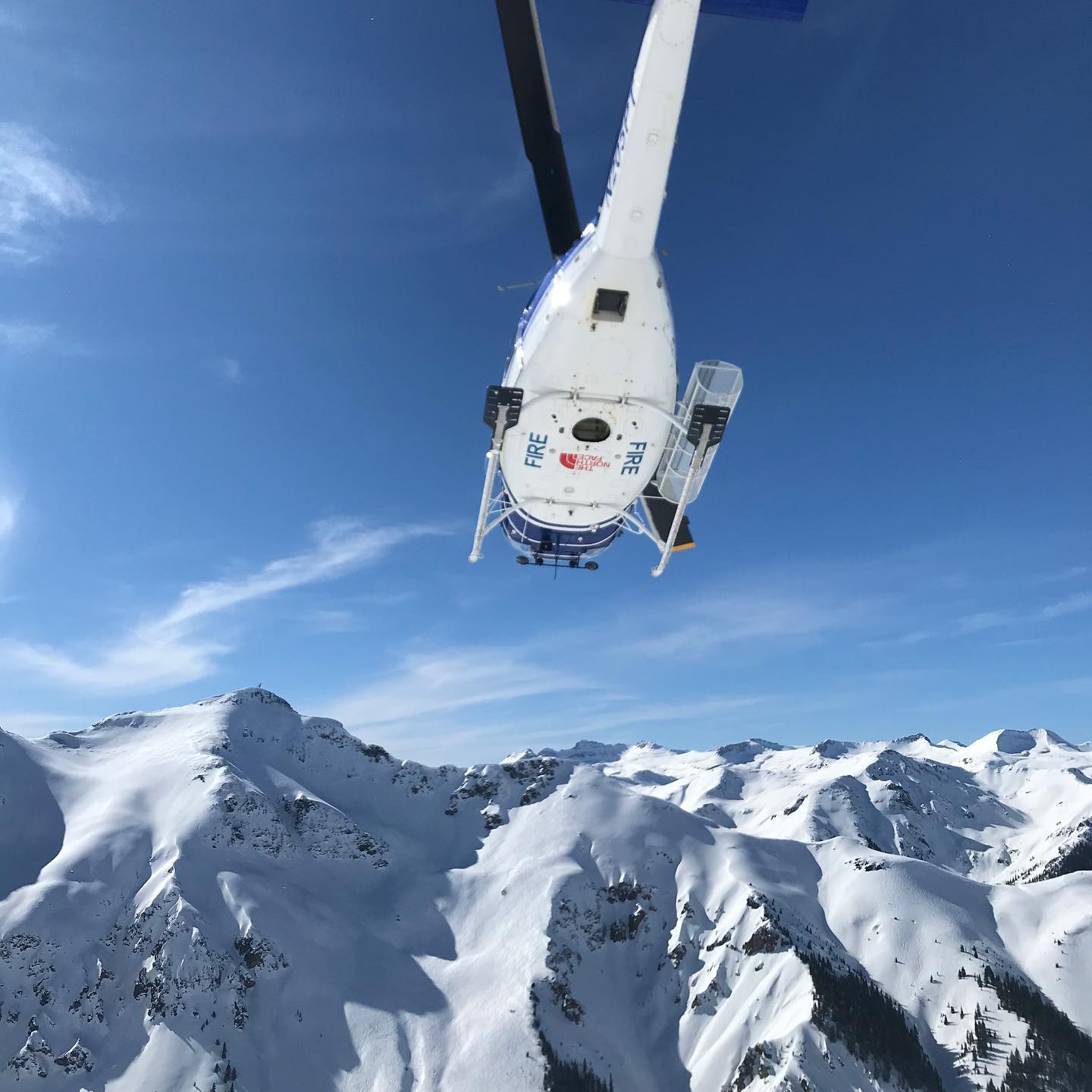 image of heli-skiing