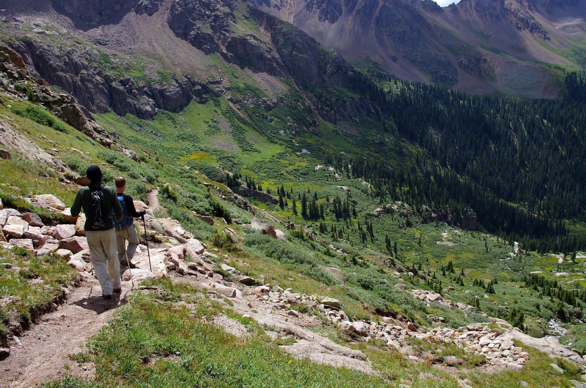 image of hiking chicago basin