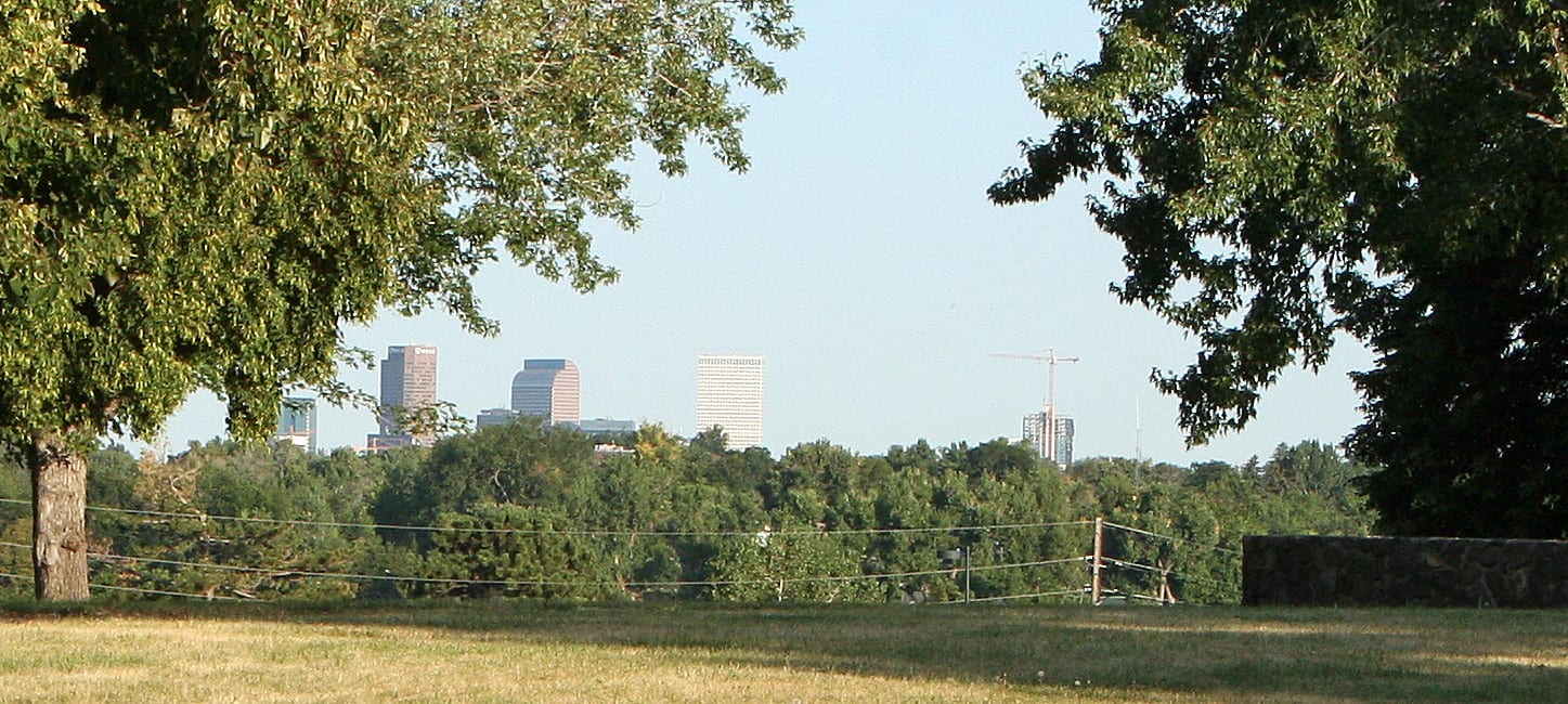 Image of the view of Denver from Inspiration Point Park