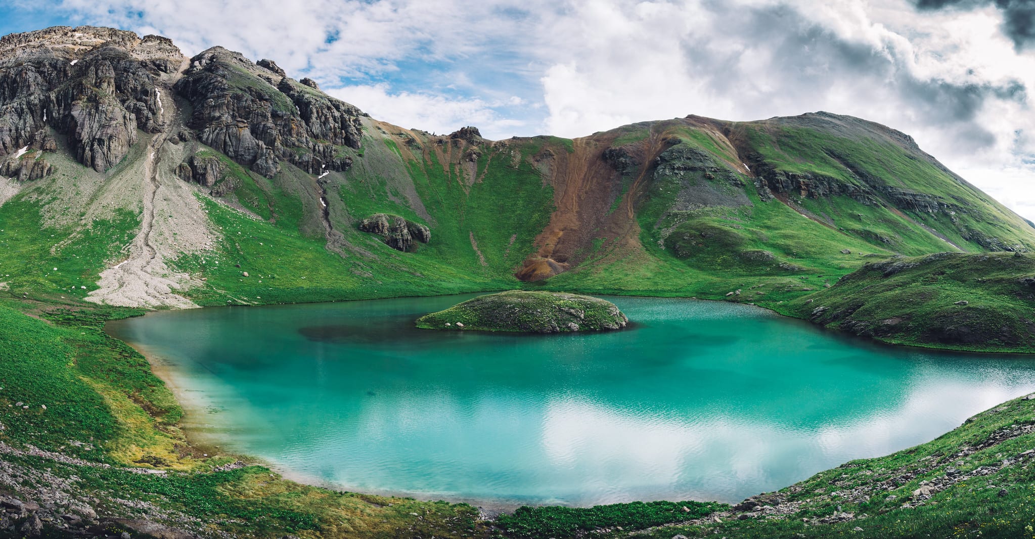 image of island lake silverton