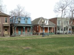 haunted abandoned mines Image of the houses within the ninth street historic park in denver, colorado
