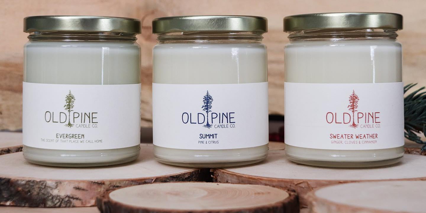 Image of the Old Pine Candle Company set of 3 candles