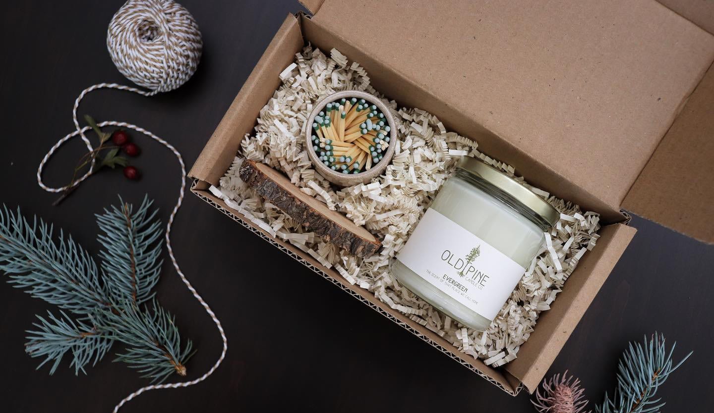 Image of the Old Pine Candle Company "Evergreen" Candle